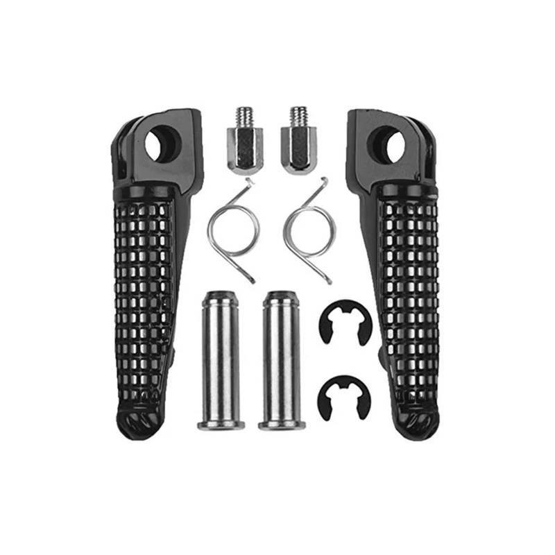 Fußrasten Pedal Stütze Für Kawasaki Für Ninja 250 Z750 Z800 Z1000 SX ER6F ER6N ZX-6R 636 ZX-9R ZX-10R ZX-12R ZX-1 Motorrad Vorne Hinten Fußrasten Fußrasten Rest Fußrasten(1 Pair Front) von ZhanNuoBHd