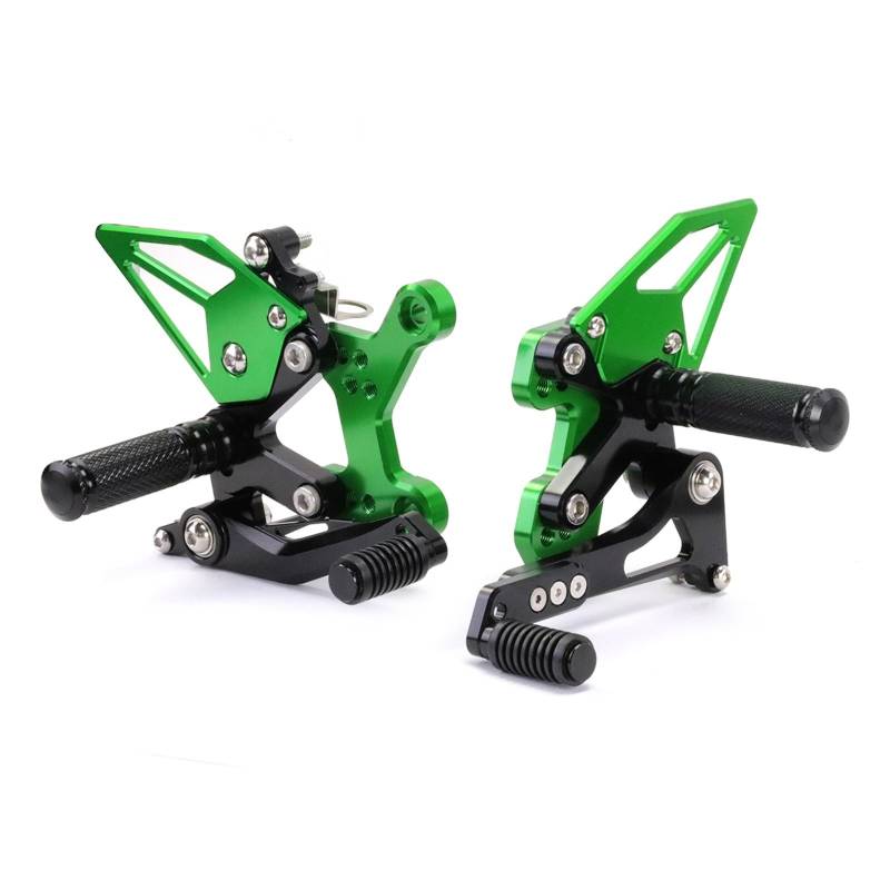 Fußrasten Pedal Stütze Für Kawasaki Für Ninja 400 Volle CNC Aluminium Motorrad Einstellbare Fußstütze Fußrasten Pedal Fußrastenanlage Hinten Sets Fußrasten Rest Fußrasten von ZhanNuoBHd