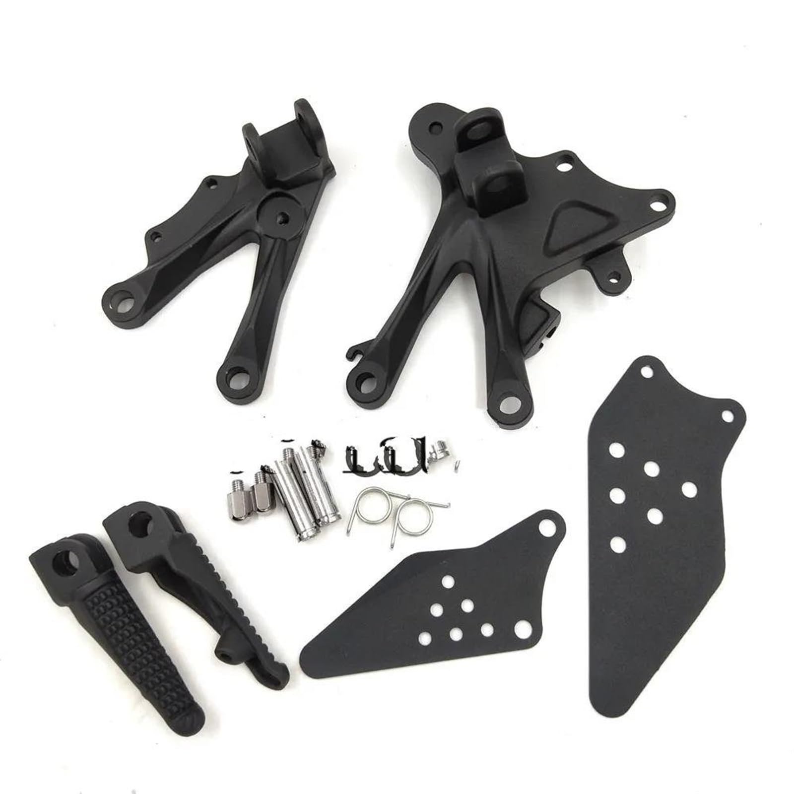 Fußrasten Pedal Stütze Für Kawasaki Für Ninja ZX1000 ZX10R ZX-10R 2006 2007 2008 2009 2010 Motorrad Vorne Fußrasten Fußrasten Halterung Set Rest Fußrasten(Black Set) von ZhanNuoBHd