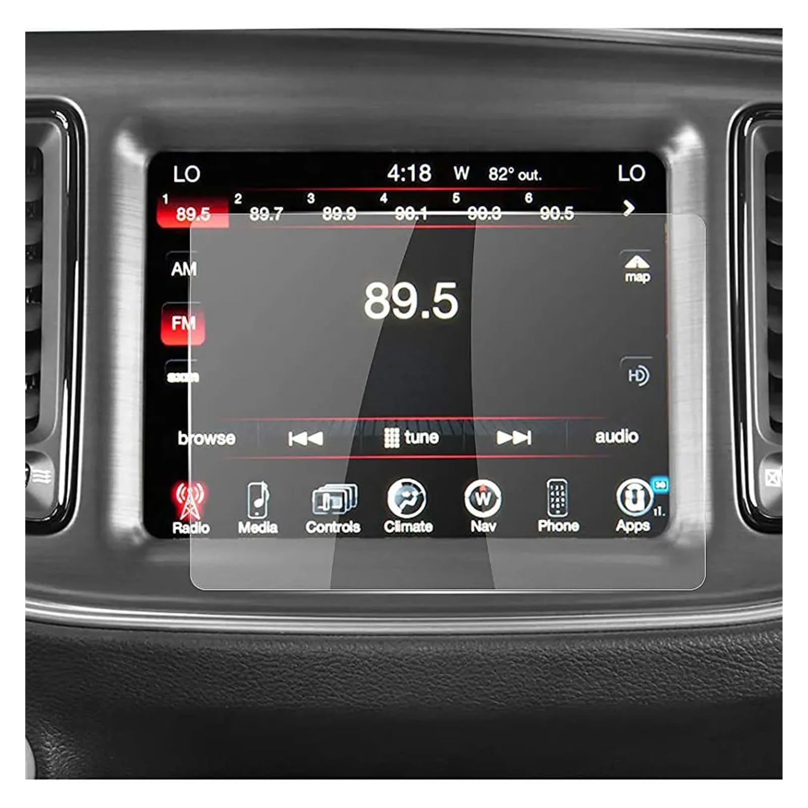 GPS Displayschutzfolie Für Dodge Für Challenger Für SRT 2015 2016 2017 2018 2019 2020 2021 2022 8,4 Zoll Auto GPS Navigation Schutzfolie Navigation Schutzfolie von ZhanNuoBHd