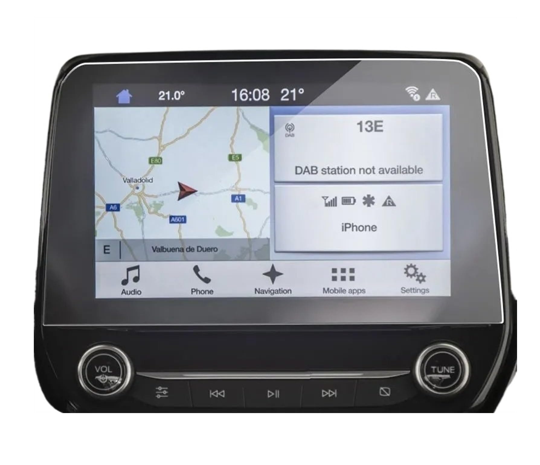 GPS Displayschutzfolie Für Ford Für Fiesta 2018 2019 2020 Auto GPS Navigation Stahl Schutz Film Gehärtetem Glas Screen Protector Navigation Schutzfolie von ZhanNuoBHd