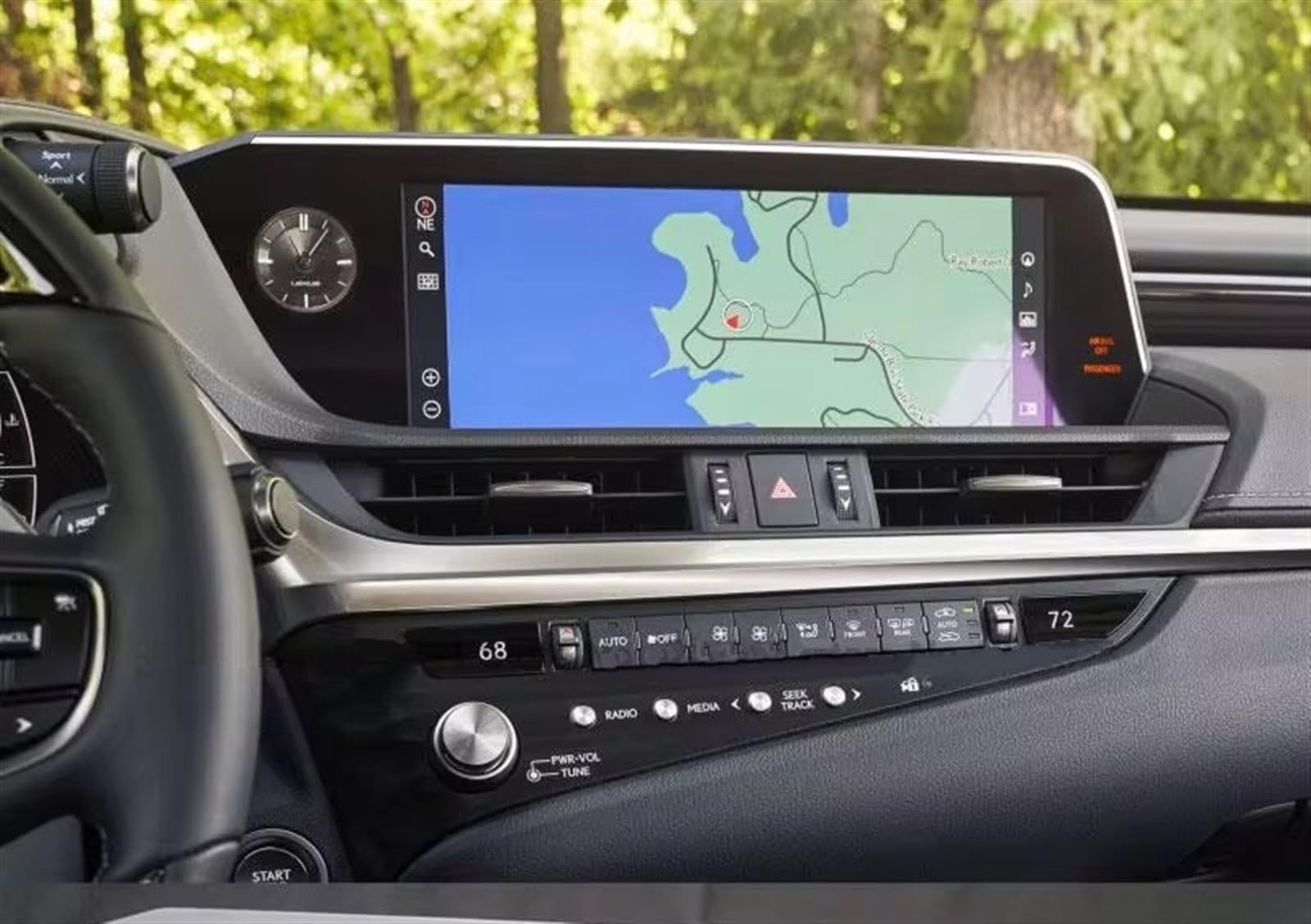 GPS Displayschutzfolie Für Lexus Für ES 250 Für ES250 2021 12.3 Auto-GPS-Navigationsfilm LCD-Bildschirm Kratzschutzfilm Schutzfilm Aus Gehärtetem Glas Navigation Schutzfolie von ZhanNuoBHd