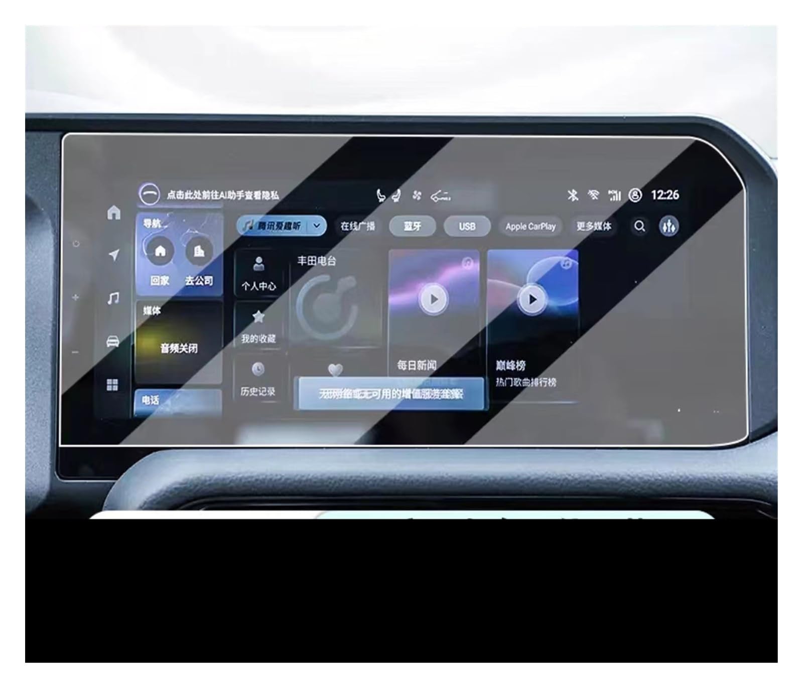 GPS Displayschutzfolie Für Toyota Für Land Für Cruiser Für Prado 2024 Auto GPS Navigation Schutz Film LCD Bildschirm Anti-Kratz Film Navigation Schutzfolie(GPS) von ZhanNuoBHd