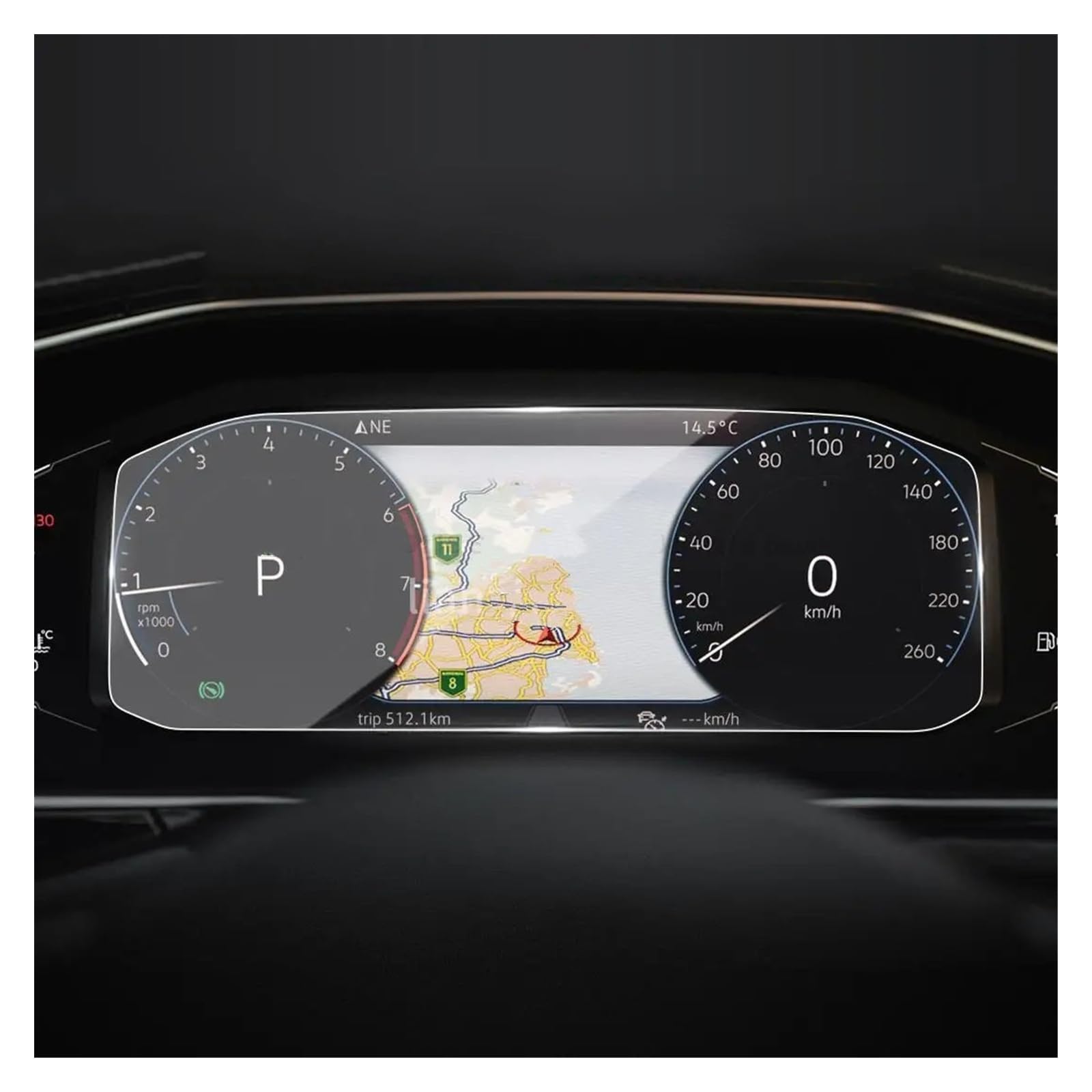 GPS Displayschutzfolie Für VW Für Taos Für T-Cross 2020 2021 2022 Auto-LCD-Instrument Innenraum Kratzfester Displayschutz Aus Gehärtetem Glas Navigation Schutzfolie von ZhanNuoBHd