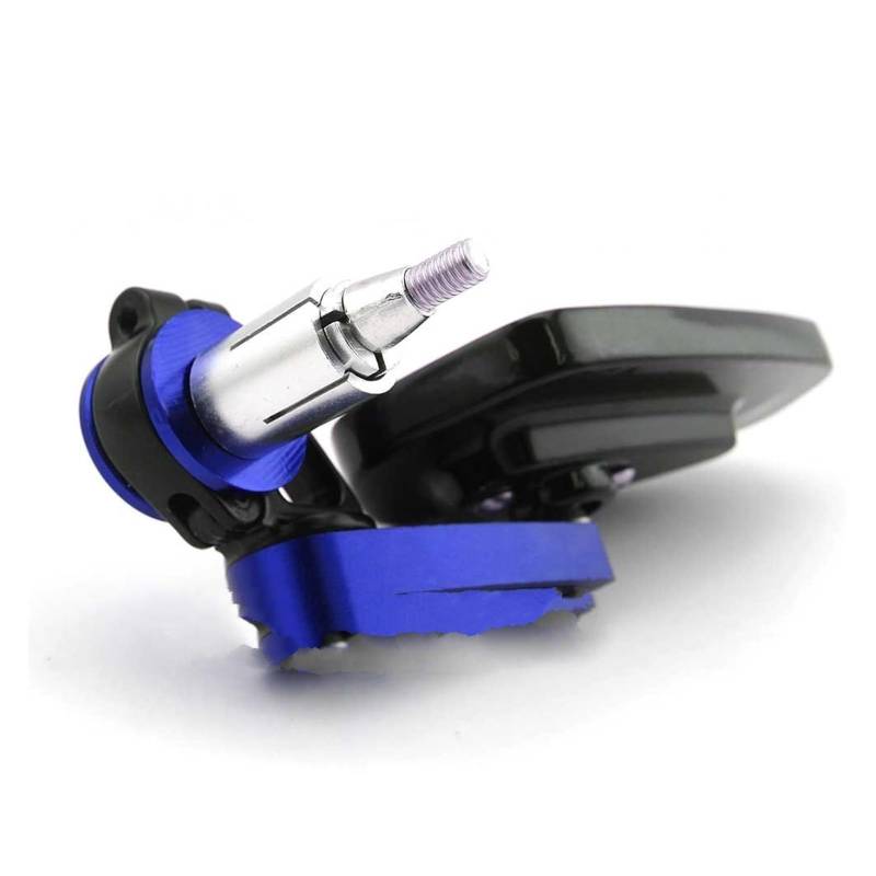 Motorrad Spiegel 7/8" 22mm CNC Motorrad Rückspiegel Universal Scooter Bar End Lenker Spiegel Rückspiegel Zubehör Motorrad Rückspiegel(Blue) von ZhanNuoBHd