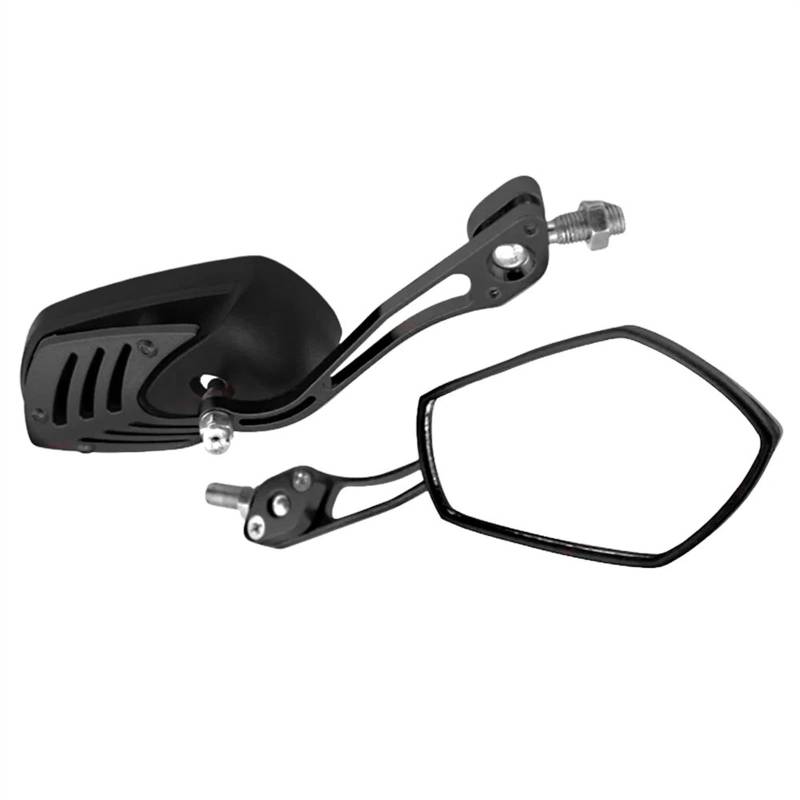 Motorrad Spiegel Motorrad-Rückspiegel Lenkerspiegel Außenspiegel Blendfrei Langlebiges Motorrad-Zubehör Motorrad Rückspiegel(Black) von ZhanNuoBHd