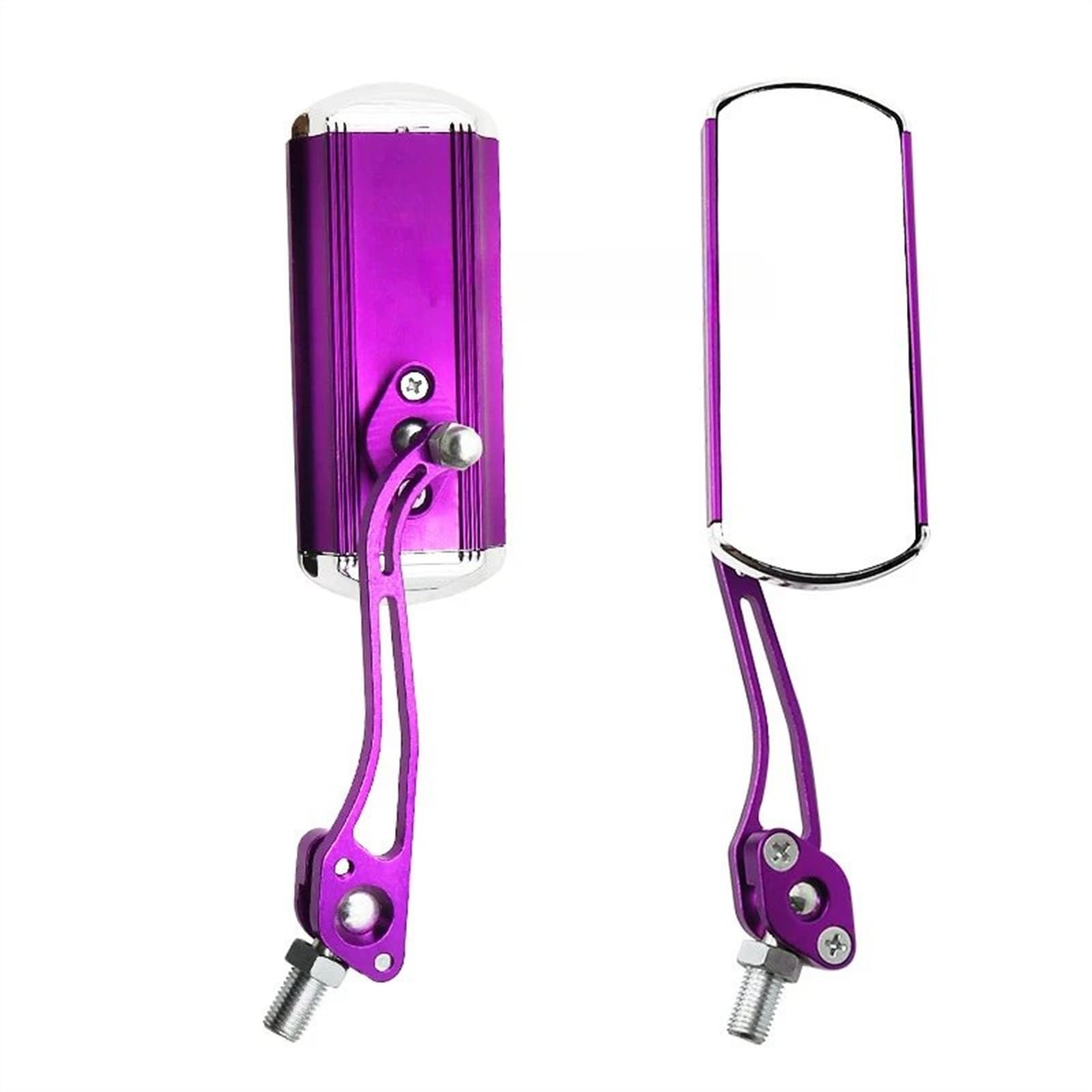 Motorrad Spiegel Motorrad-Rückspiegel Lenkerspiegel Außenspiegel Blendfrei Modisches Motorrad-Zubehör Motorrad Rückspiegel(Purple) von ZhanNuoBHd