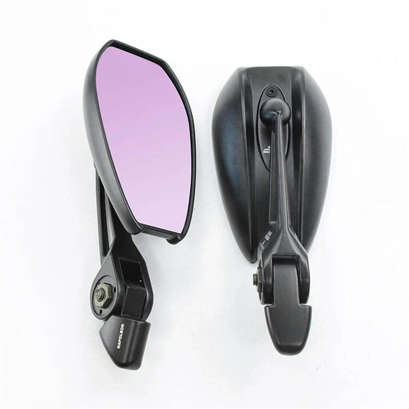 Motorrad Spiegel Motorrad-Rückspiegel Lenkerspiegel Außenspiegel Blendfrei Modisches Motorrad-Zubehör Motorrad Rückspiegel(Purple Mirror) von ZhanNuoBHd