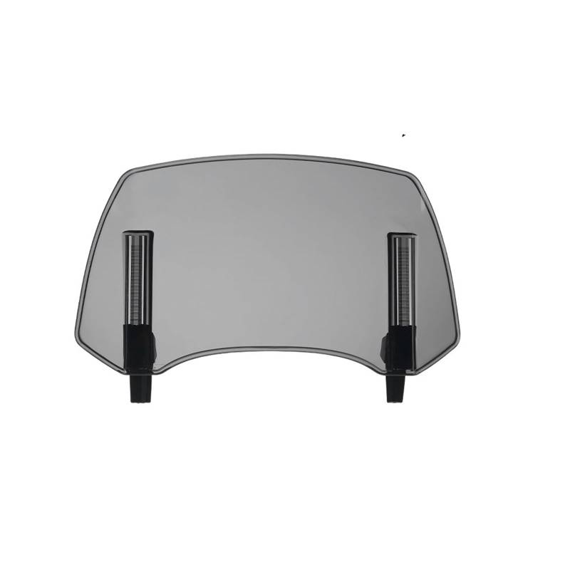 Motorrad-Windschutzscheibe Für CanAm Für Spyder Für F3-S Für KLR-650 Für F3T Motorrad Windschutzscheibe Windschutz Mit Verstellbarer Halterung Wind Bildschirm Spoiler-Luftabweiser(Grey) von ZhanNuoBHd