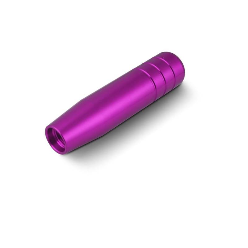 Schaltknauf 13CM Aluminium Schaltknauf Rennwagen Universal Schaltgetriebe Schalthebelknopf Mit DREI Adaptern Schaltknauf(Purple) von ZhanNuoBHd