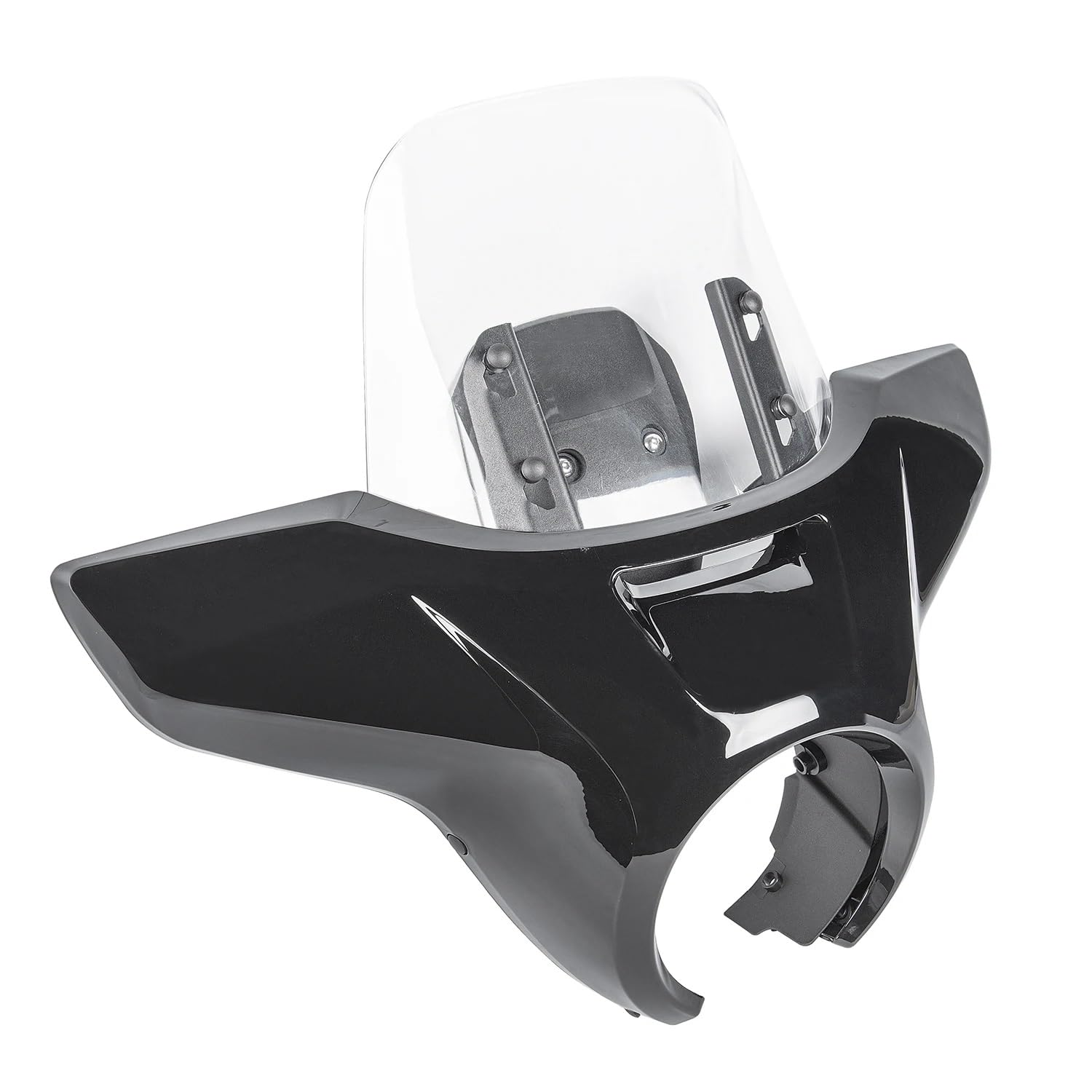 Windschild Für Rebel Für cm Für CMX 1100 2021-2024 Für CM1100 Frontscheinwerferabdeckung Windschutzscheibe Motorradscheinwerferverkleidung Windschutzscheibe Motorrad Windschild(Black-3) von ZhanNuoBHd