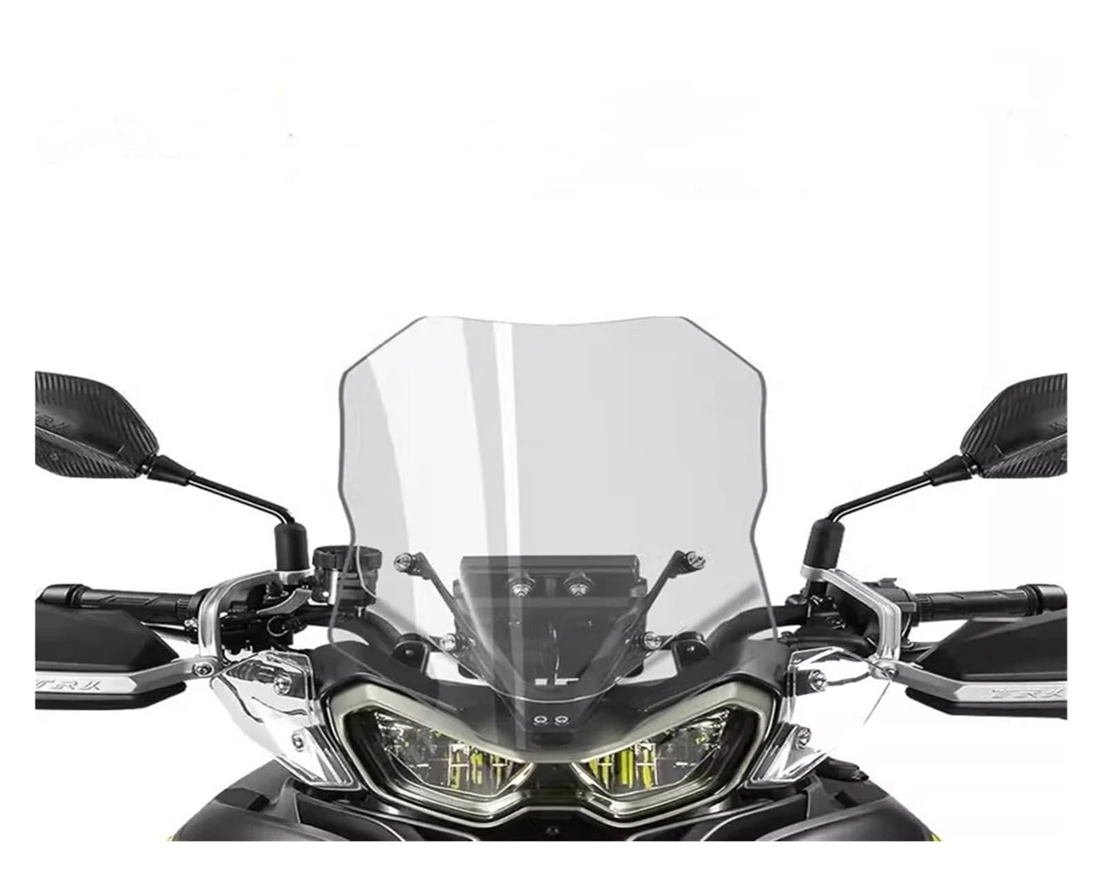 Windschild Spoiler Für Benelli Für TRK702 Für 702x Motorrad Windschutzscheibe Geändert Windschutzscheibe Geändert Vorne Windschutzscheibe windabweiser Motorrad(46cm transparent) von ZhanNuoBHd