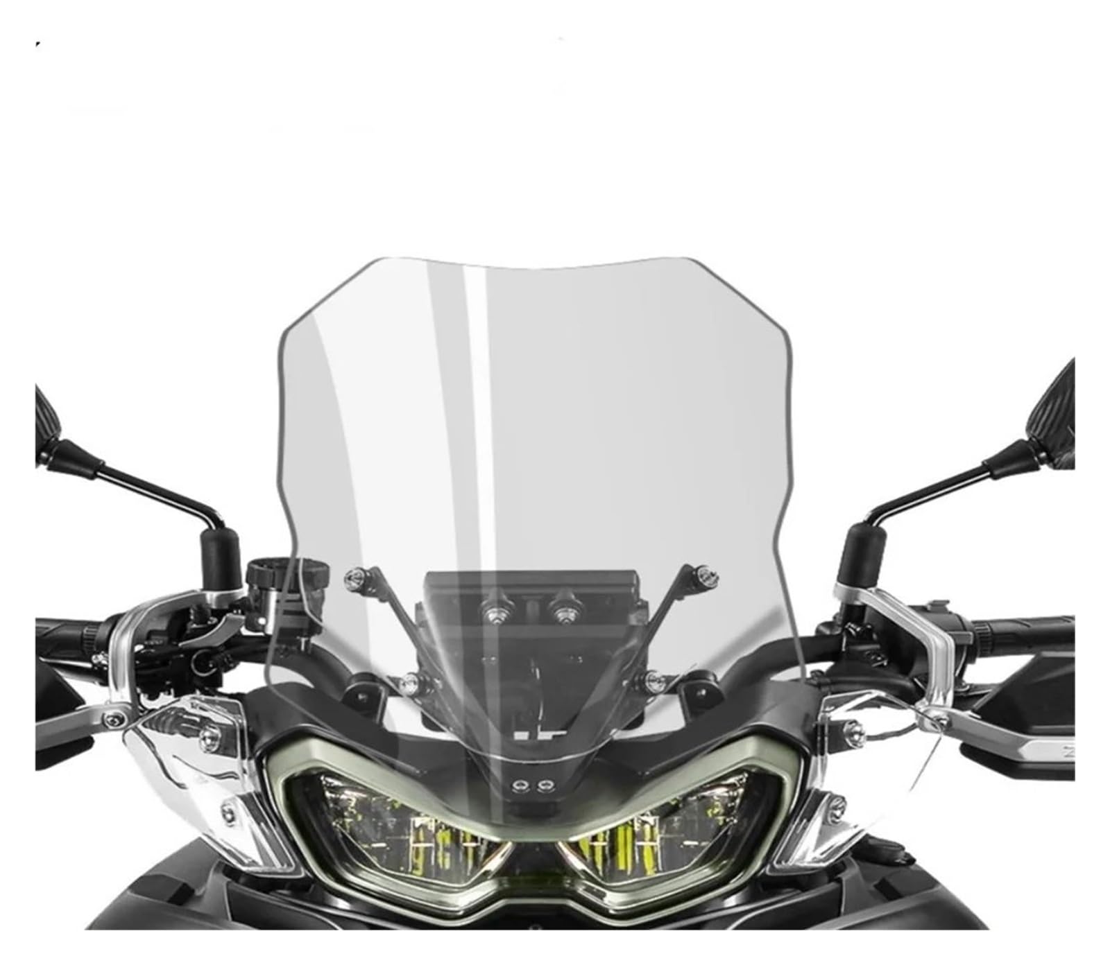 Windschild Spoiler Für Benelli Für TRK702 Für 702x Motorrad Windschutzscheibe Geändert Windschutzscheibe Geändert Vorne Windschutzscheibe windabweiser Motorrad(51cm transparent) von ZhanNuoBHd