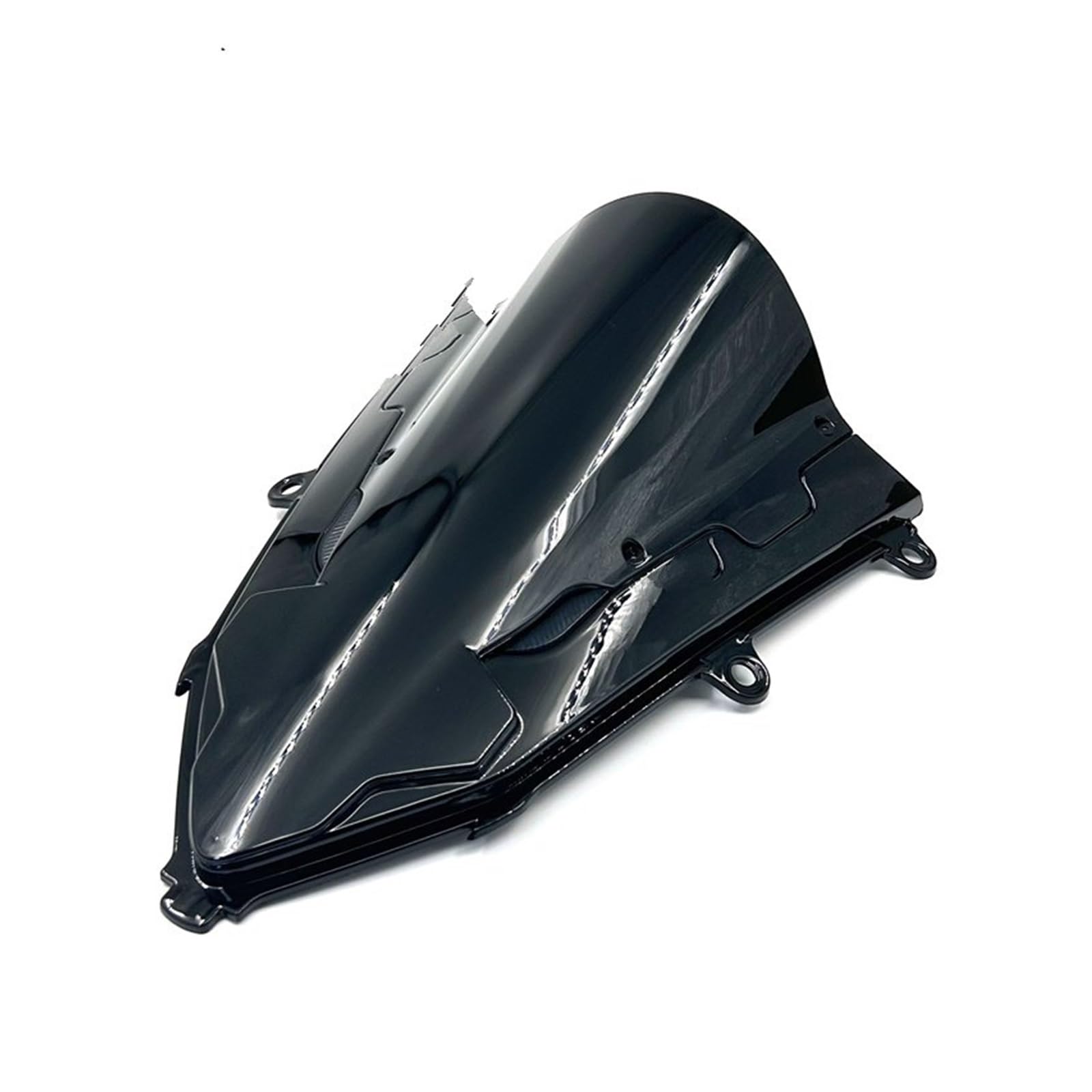 Windschild Spoiler Für CBR650R Für Cbr650r 2019 2020 2021-2023 Motorrad Windschutzscheibe Windschutz Aluminium Kit Deflektor windabweiser Motorrad(Bright Black) von ZhanNuoBHd