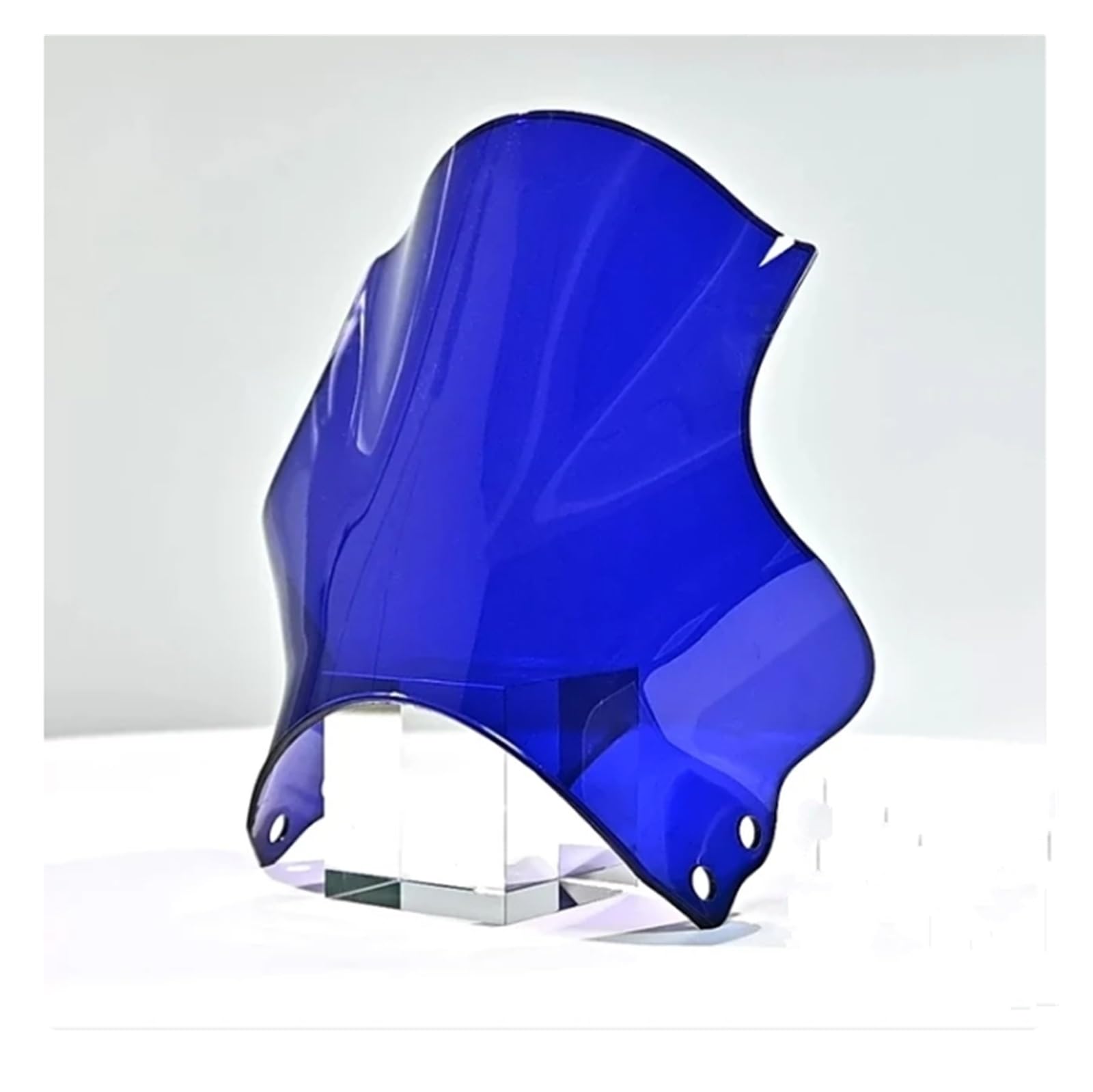 Windschild Spoiler Für Hornet Für CB400 Für CB600 Für CB750 Für CB900 Für CB919 Universal Motorrad Windschutzscheibe Runde Lichter Street Bike Windschutzscheibe windabweiser Motorrad(Blue) von ZhanNuoBHd