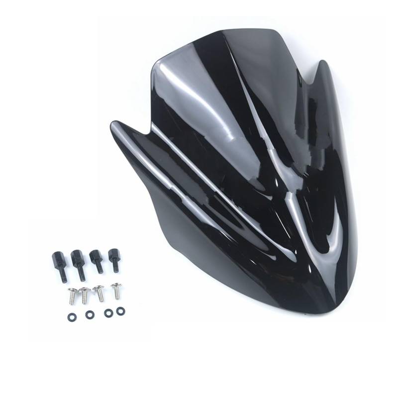 Windschild Spoiler Für Kawasaki Für Ninja Für ER6N 2012 2013 2014 2015 2016 Bildschirm Motorrad Windschutzscheibe Windschutz Verkleidung windabweiser Motorrad(Black) von ZhanNuoBHd