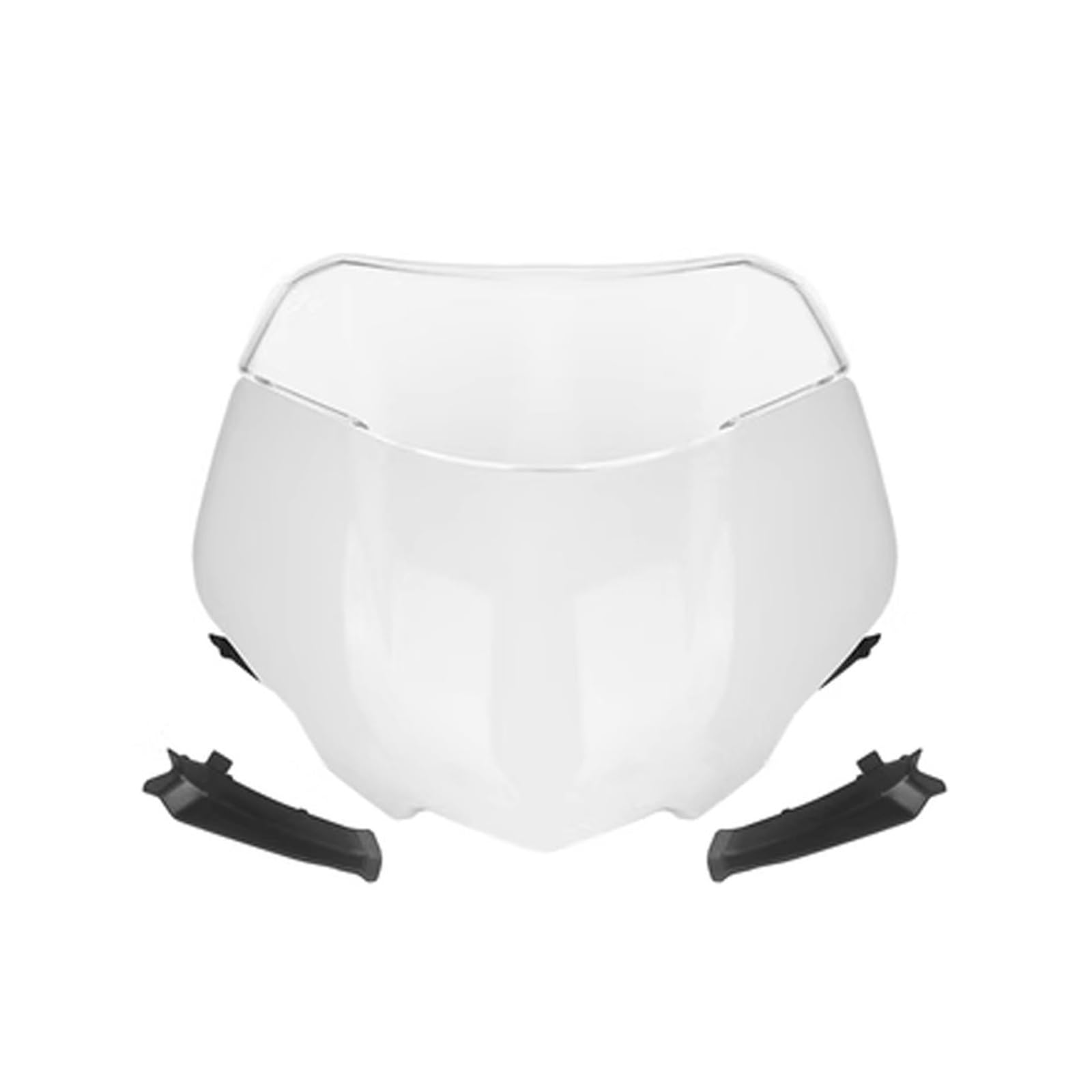 Windschild Spoiler Für Straße Für Triple Für 765RS Für Moto2 2023 Motorrad Frontscheibe Windschutz Visier Wind Bildschirm Schild Spoiler Deflektor windabweiser Motorrad(Bright White Set) von ZhanNuoBHd