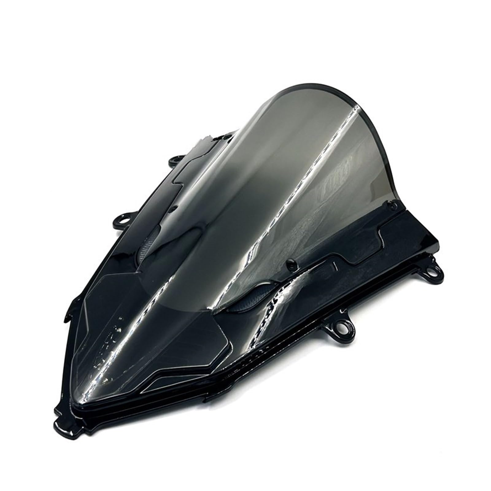 Windschild Spoiler Motorrad Windschutzscheibe Windschutz Aluminium Kit Deflektor Für CBR650R Für Cbr650r 2019 2020 2021 2022 2023 windabweiser Motorrad(Bright Gray) von ZhanNuoBHd