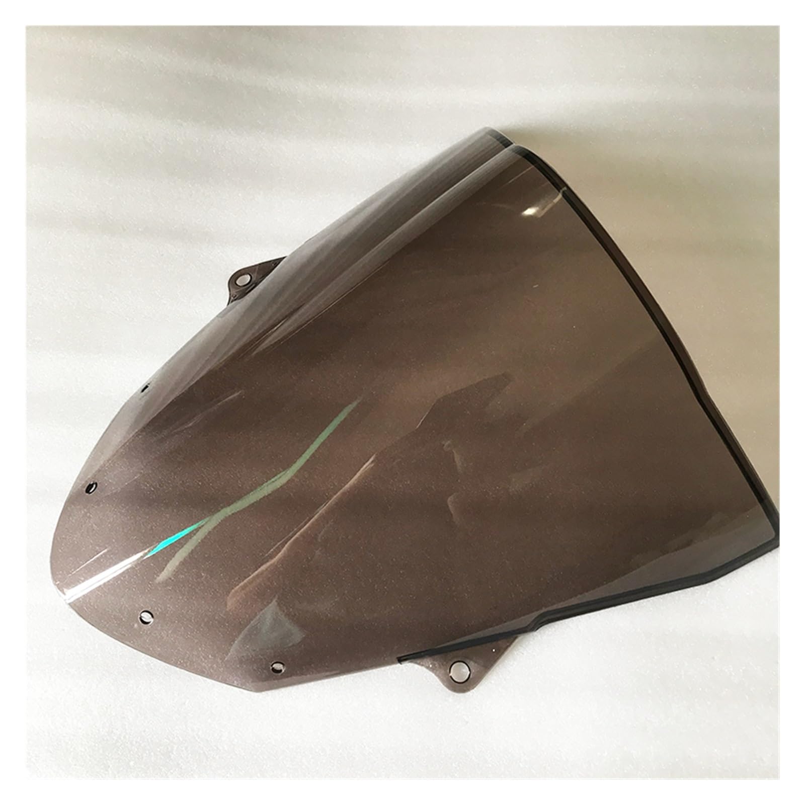 Windschild Spoiler Motorrad Windschutzscheibe Windschutz Double Bubble Windabweiser Für Kawasaki Für Ninja Für ZX6R 636 2009-2021 2022 2023 2024 windabweiser Motorrad(Smoke) von ZhanNuoBHd