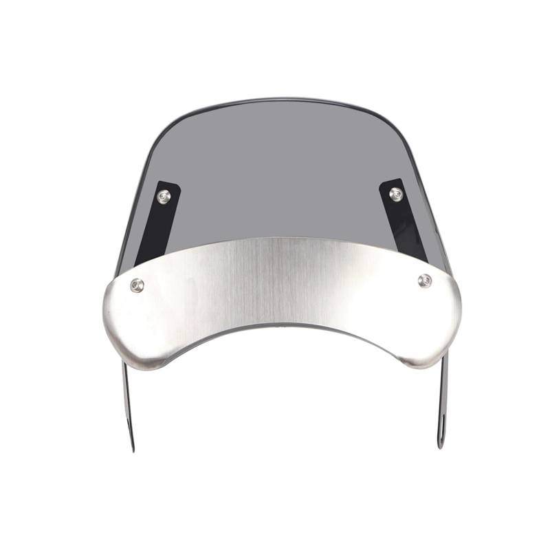 Windschild Spoiler Universal 8 Stile 6,5 "-9,45" Motorrad Scheinwerfer Windschutzscheibe Windabweiser Windschutzscheibe Universal windabweiser Motorrad(Grey A Style) von ZhanNuoBHd