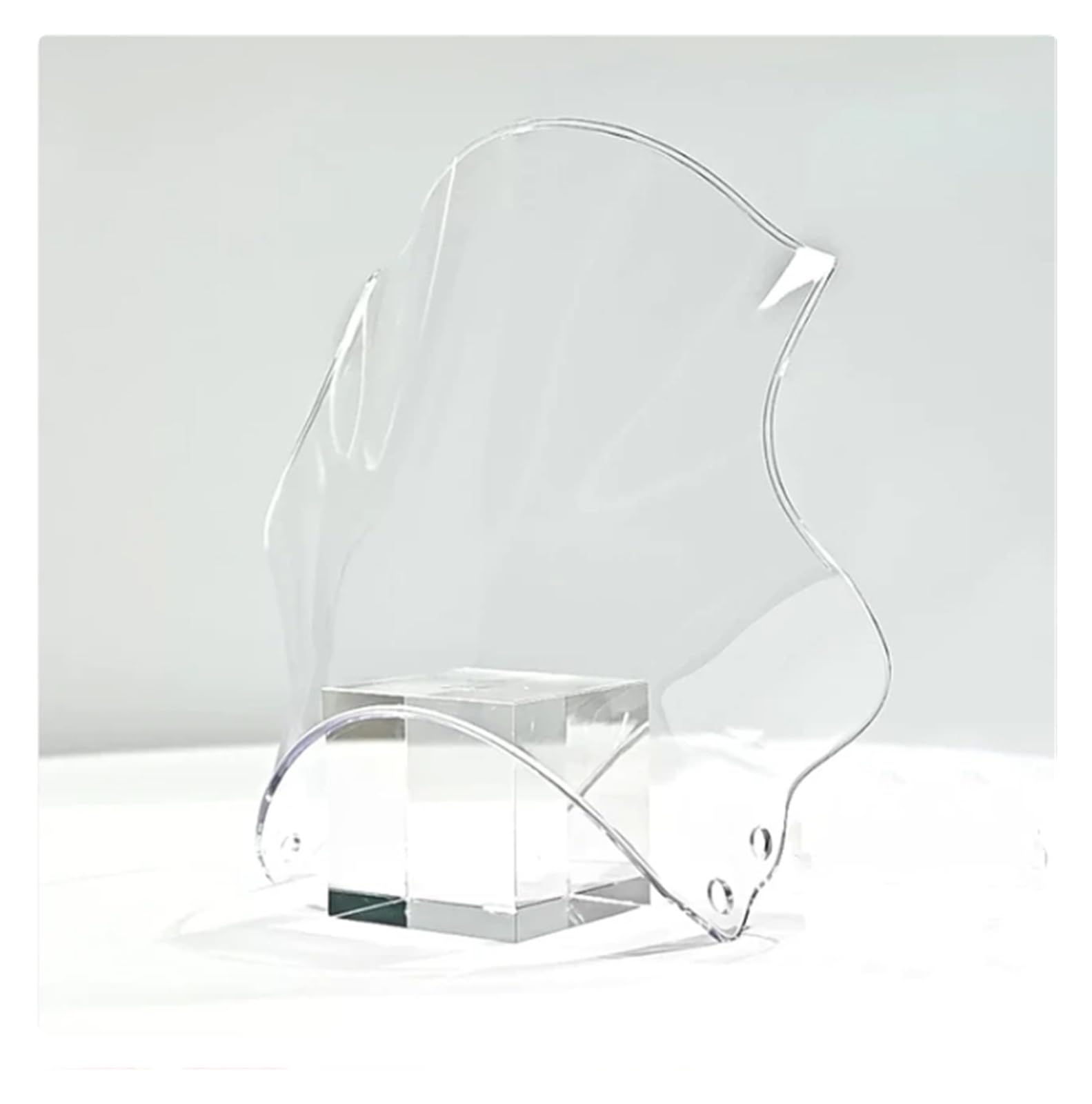 Windschild Spoiler Universal Motorrad Windschutzscheibe Runde Lichter Street Bike Windschutzscheibe Für Hornet Für CB400 Für CB600 Für CB750 Für CB900 Für CB919 windabweiser Motorrad(Clear) von ZhanNuoBHd