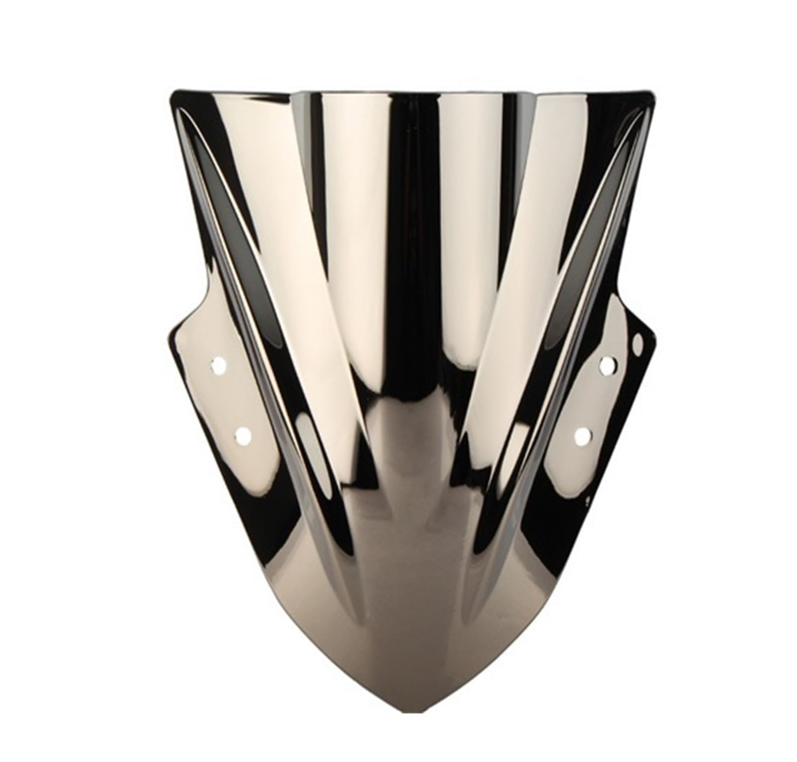 Windschild Spoiler Windschutzscheibe Für Kawasaki Für Ninja 300 Für EX300R 2013-2019 Double Bubble Windschutzscheibe Motorrad Zubehör Verkleidung Deflektor windabweiser Motorrad(Silver) von ZhanNuoBHd