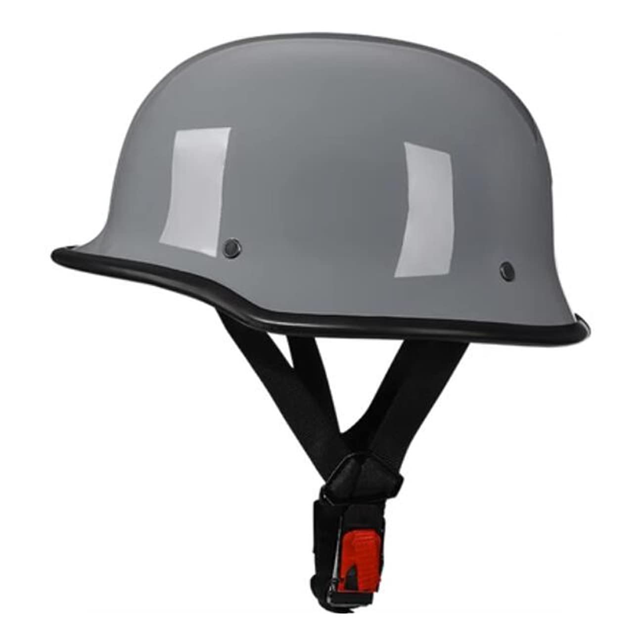 Halbschale Jet-Helm Brain-Cap ECE-Zulassung Adults Unisex Motorradhelm Offener Helm Mit Schnellverschluss Schnalle Retro Halbhelm Roller-Helm,Für Cruiser Scooter Moped 3,M von ZhangHai