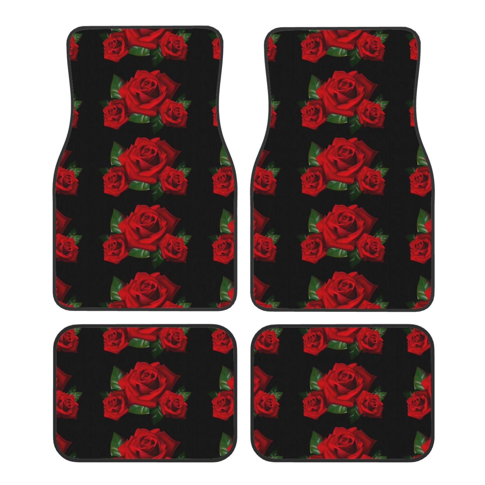 Gotik Rose Druck Auto Fußmatte Universal rutschfest Jet Waschbar Automatte von Zhengjia