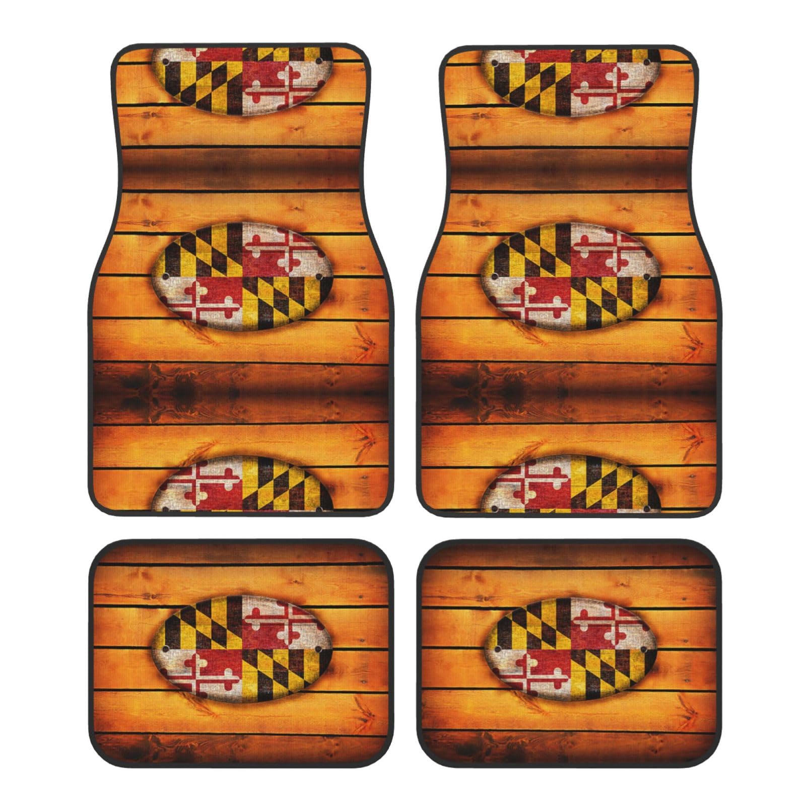 Maryland Flagge Druck Auto Fußmatte Universal rutschfest Jet Waschbar Automatte von Zhengjia