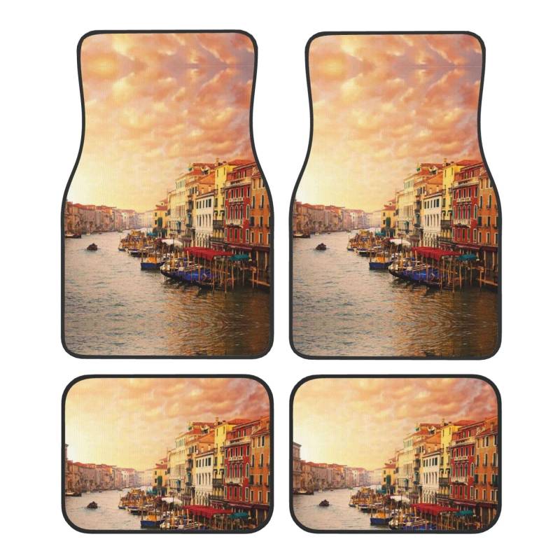 Schöne Venedig Kanal View Print Auto Fussmatte Universal rutschfest Jet Waschbar Automatte von Zhengjia