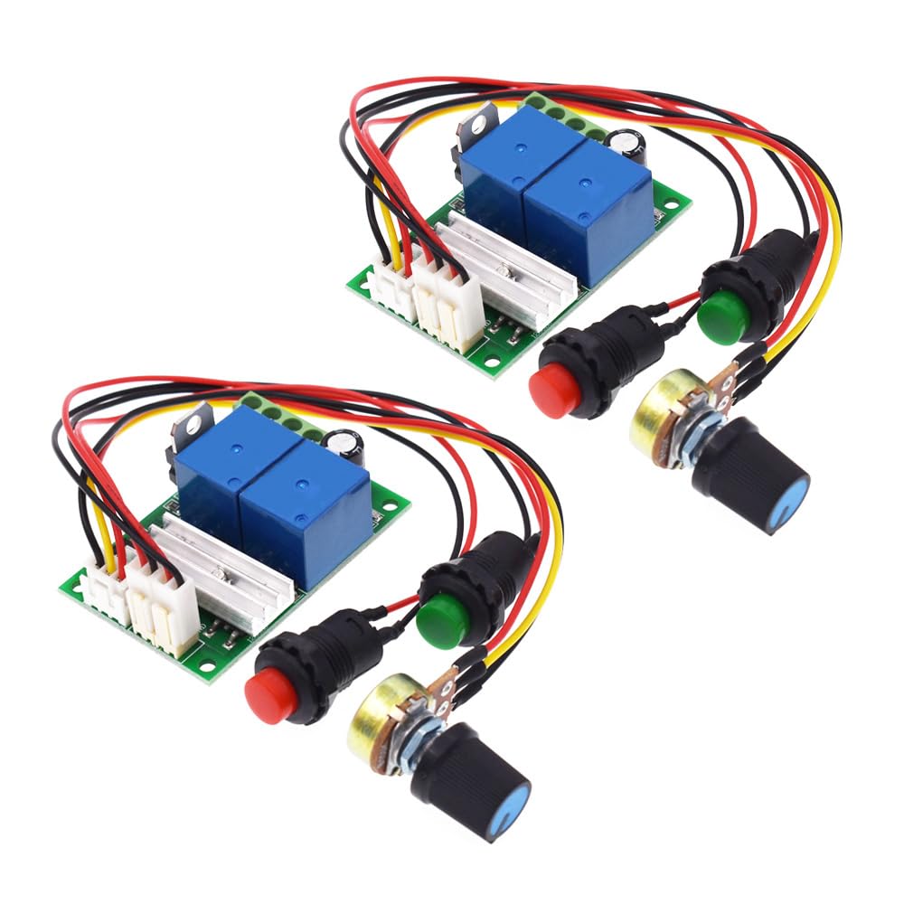 2PCS 6V 12V 24V DC 3A PWM Motor Speed Controller Forward Reverse Switch von ZhidemaStar