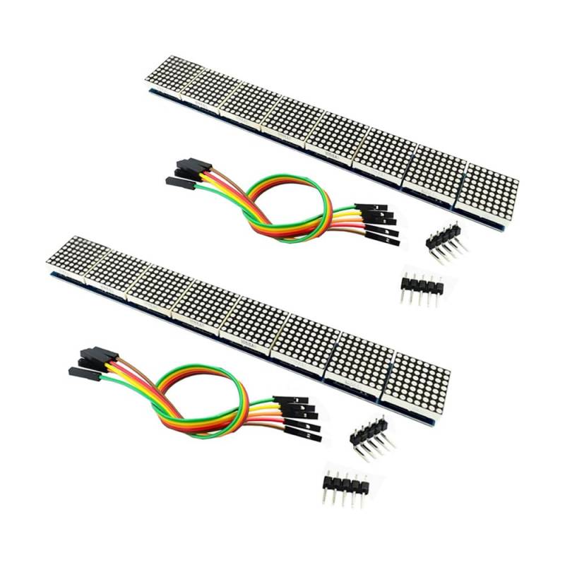 2PCS 8-in-1 1x8 Dot Matrix Module with Cable von ZhidemaStar