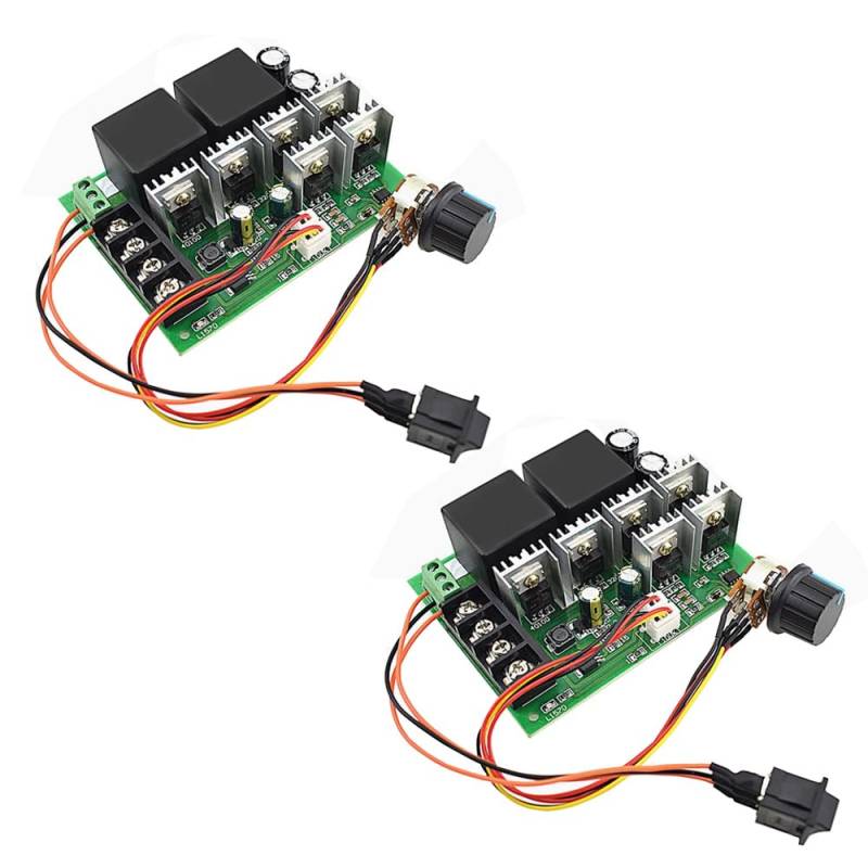 2PCS DC 9-50V 40A Motor Speed Controller DC 12V 24V 36V 48V 2000W Forward Reverse Switch von ZhidemaStar