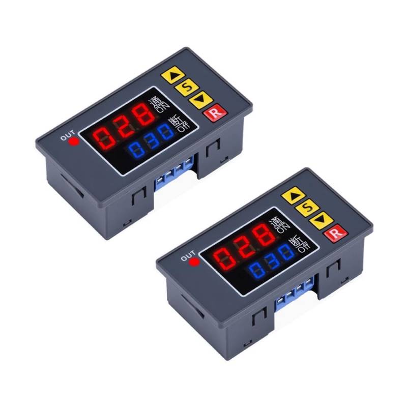 2PCS Digital Cyclic Timer Relay Module DC 12V 20A von ZhidemaStar