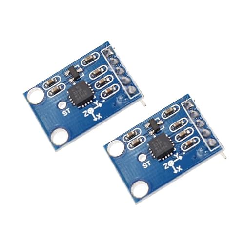 2Pcs GY-61 ADXL335 Sensor Module 3 Axis Accelerometer Angular Transducer Sensor Module Analog Acceleration Module Sensor Module Analog Output 3V-5V von ZhidemaStar