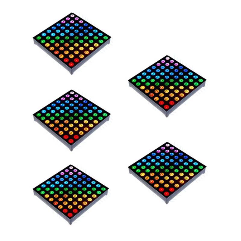 5pcs 60x60mm 8x8 Matrix RGB Common Anode Full Colour Matrix Module von ZhidemaStar