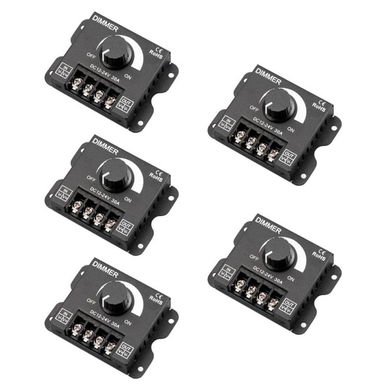 5pcs DC 12V 24V 30A Dimmer PWM Controller von ZhidemaStar