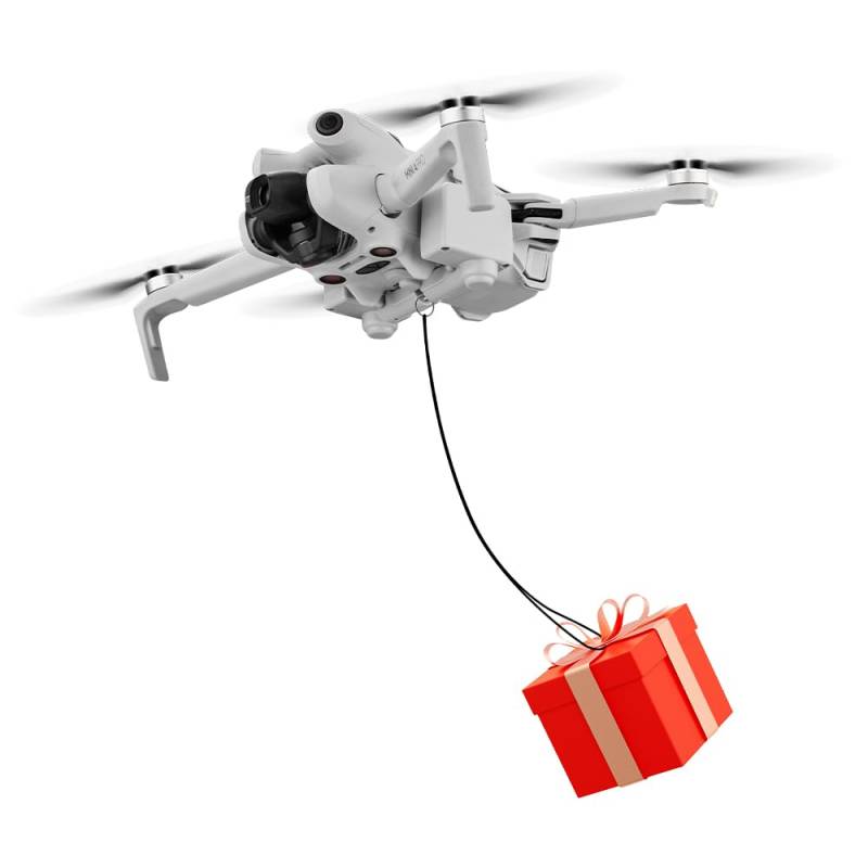 Drohne Airdrop System für DJI Mini 4 Pro, Nutzlast Airdrop Freigabe Abwurf Gerät, Luftabwurf Abwurfvorrichtung von Zhixteu