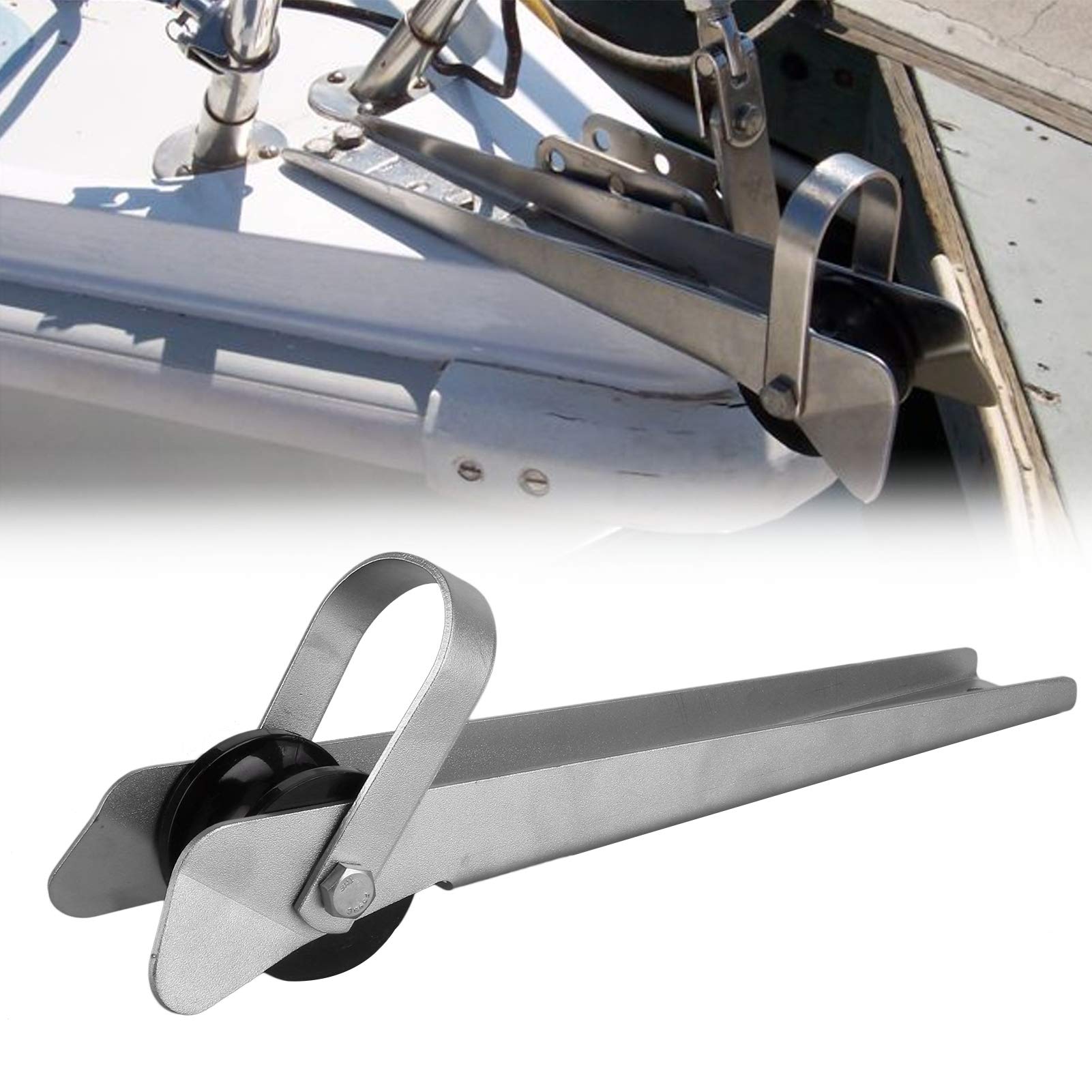 Bug-Ankerrolle, langlebige, robuste Marine-Bugrolle, Marine für einfache und schnelle Installation auf Kreuzfahrten oder am Dock auf kleinen Booten von Zhjvihx
