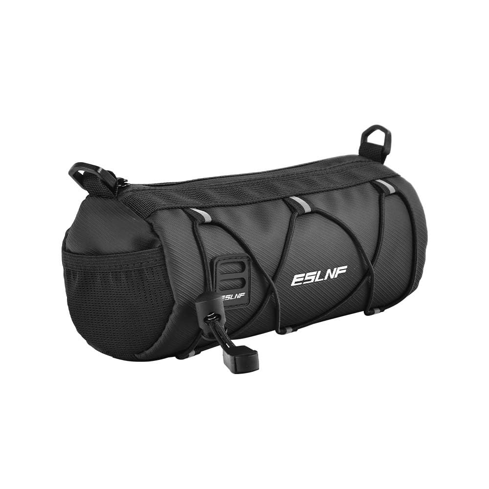 Zhufas Fahrrad Lenkertasche Multifunktionale,fahrradtasche Lenker,lenkertasche Fahrrad,Aufbewahrungstasche mit Schultergurt für MTB ca.2,4L(Schwarz) von Zhufas