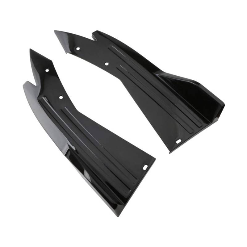 Universal Auto Heckstoßstange Lippe Canard Splitter ABS Kunststoff Autospoiler Heckstoßstange Lippendiffusor Modifiziertes Zubehör, 1 Paar von Zhuodingsen