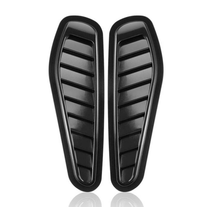 Universal Lufthutze FüR Das Auto lufteinlässe tuning Lufteinlass Schaufel Luftstrom Ansaugdeckel Lufthutze Motorhaube Vent Cover Dekoration Auto Lufteinlass dekorative,2 Stk,Schwarz von Zhuodingsen