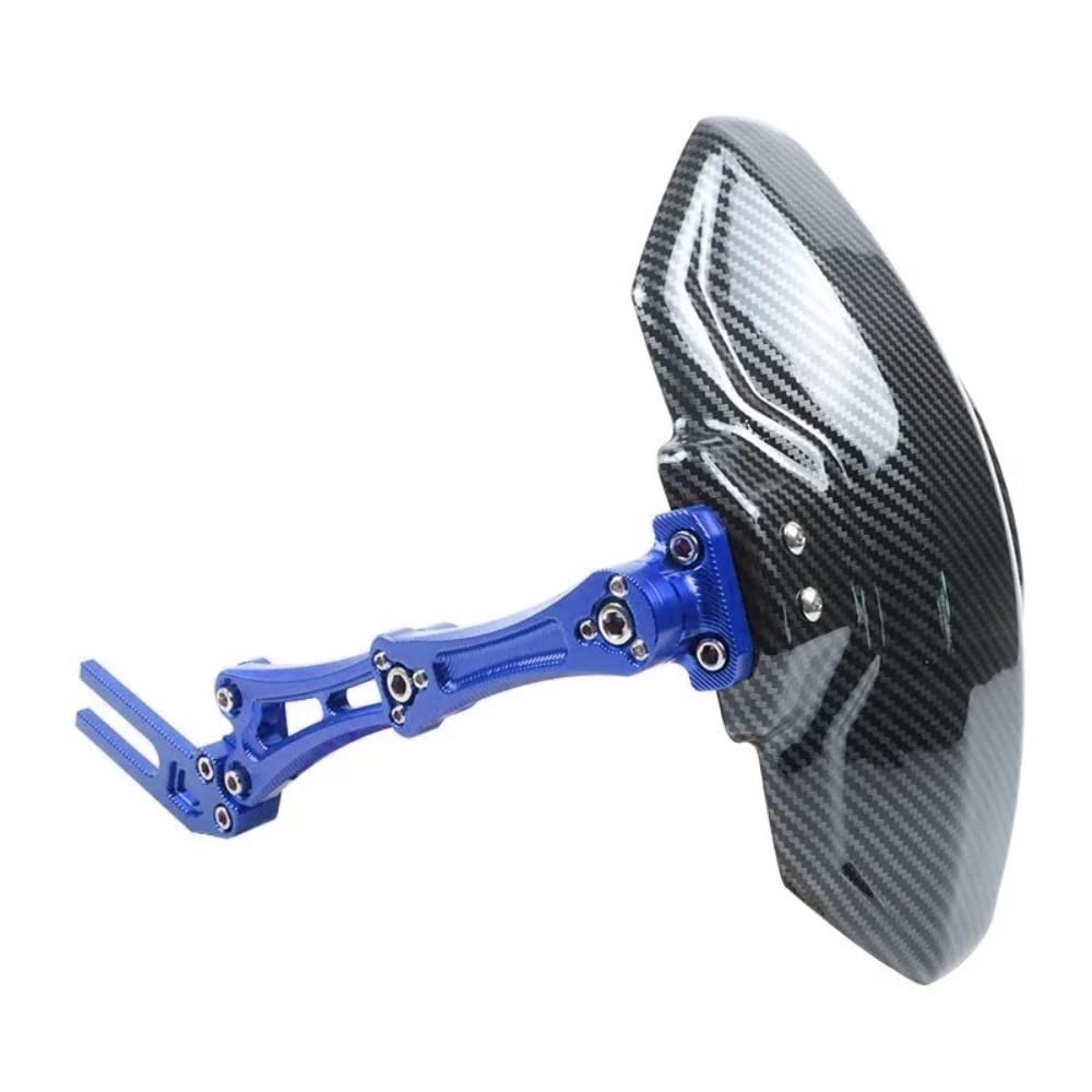 Mudguard Motorrad-Aluminium-Heckfender-Kohlefaser-Druckkunststoff-Schutzblech Motorrad KotflüGel(Blue) von ZiYouao