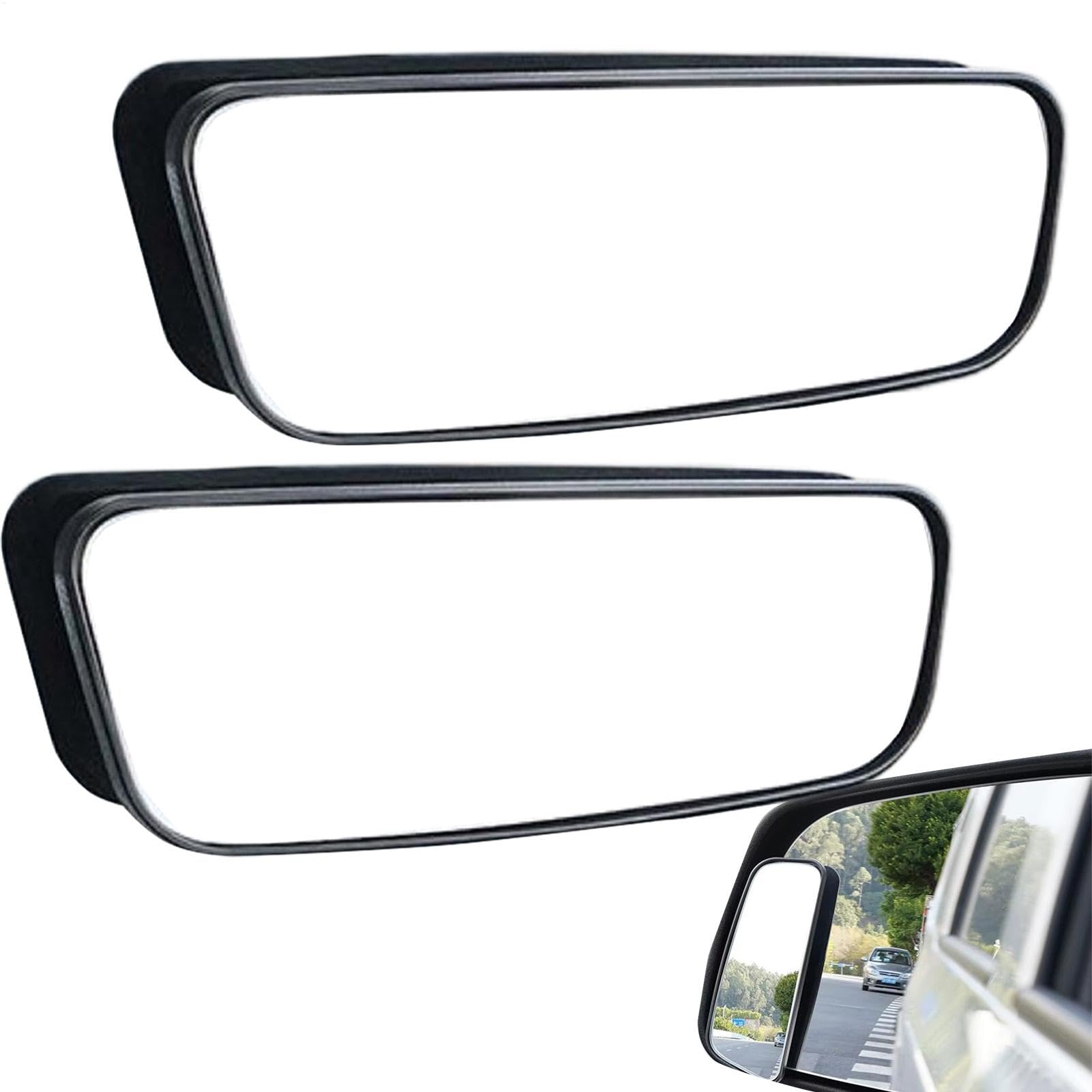 Car Blindspot Mirrors | Car Side Mirrors | Car Side Mirrors Small Mirrors | Rectangle Blindspot Fish Eye Mirrors Wide Angle | Portable Car Blindspot Mirrors For Car von Ziabxhn