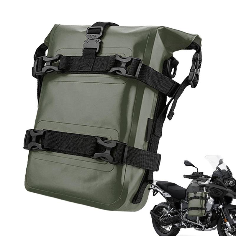 Ziabxhn Motorrad-Stoßstangen-Tasche, Werkzeugtasche, Sturzbügel-Rahmentasche, wasserdichte Reisegepäcktaschen, Motor-Seitentaschen für Flaschen, Handschuhe, Sonnenbrillen von Ziabxhn