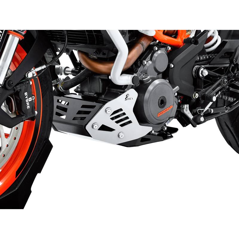 Zieger Motorschutz Alu silber/schwarz für KTM Duke 390 2017- von Zieger