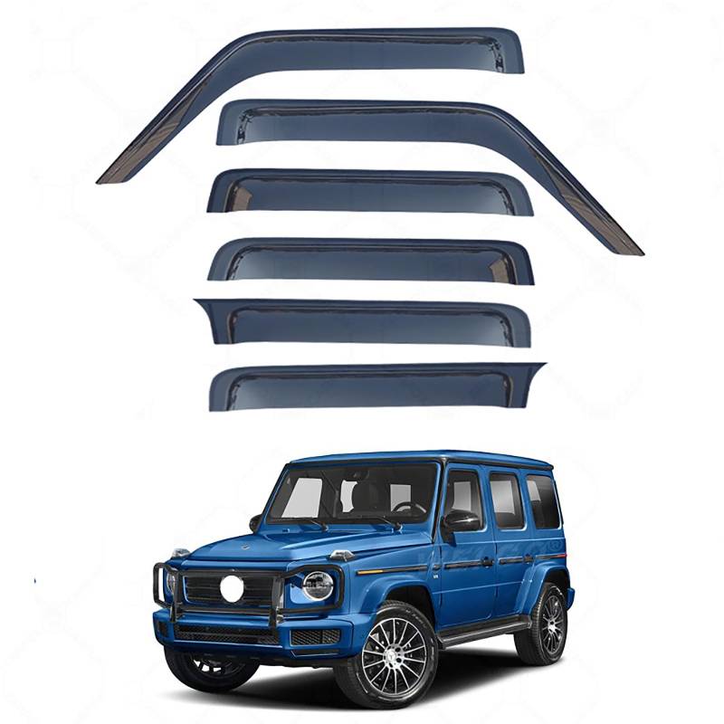 Auto Autofenster Windabweiser für Benz G Class MK2-W463-2 2019-2025,Sonnenschutz Regenabweiser Integrierte Deflektoren Seitenscheibenabweiser,4PCS von Zikger