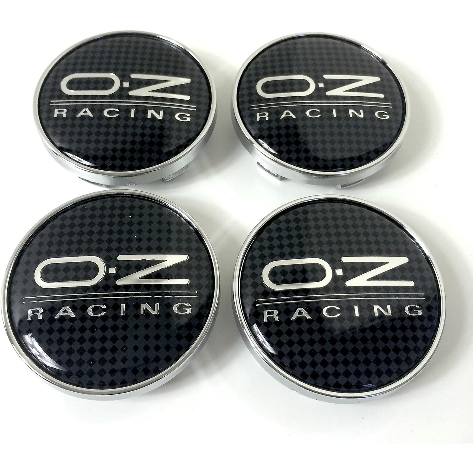 Zikger 4 Stück Radnabenkappen Nabendeckel für Oz Racing 60MM,Auto Felgendeckel mit Logo Radnabendeckel Wasserdicht Staubschutz Zubehör von Zikger