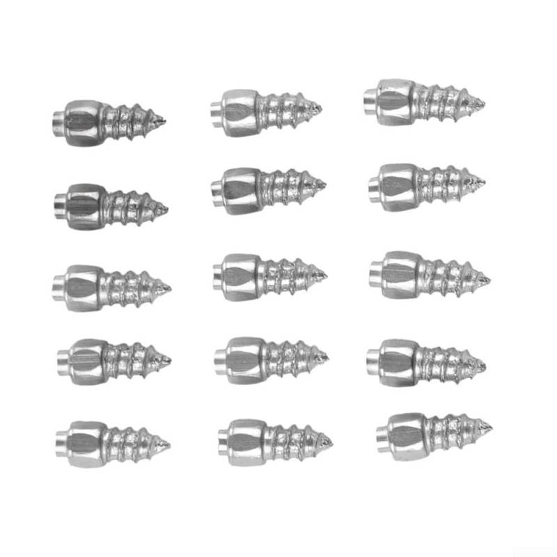 Verbessert die Traktion auf vereisten Straßen, 100 Stück, 9 mm, Schraubkettenspieß für Auto, LKW, ATV von Zilimontt