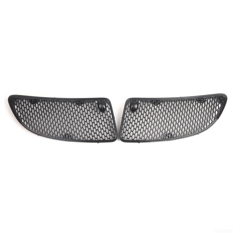 Zilimontt Auto-Motorhauben-Lüftungsabdeckung, Lüftungsschlitze, Motorhaubenabdeckung, für R171 SLK280 SLK300 SLK350 2005–2011, helles schwarzes Frontgrill-Set 1718800385 1718800485 von Zilimontt